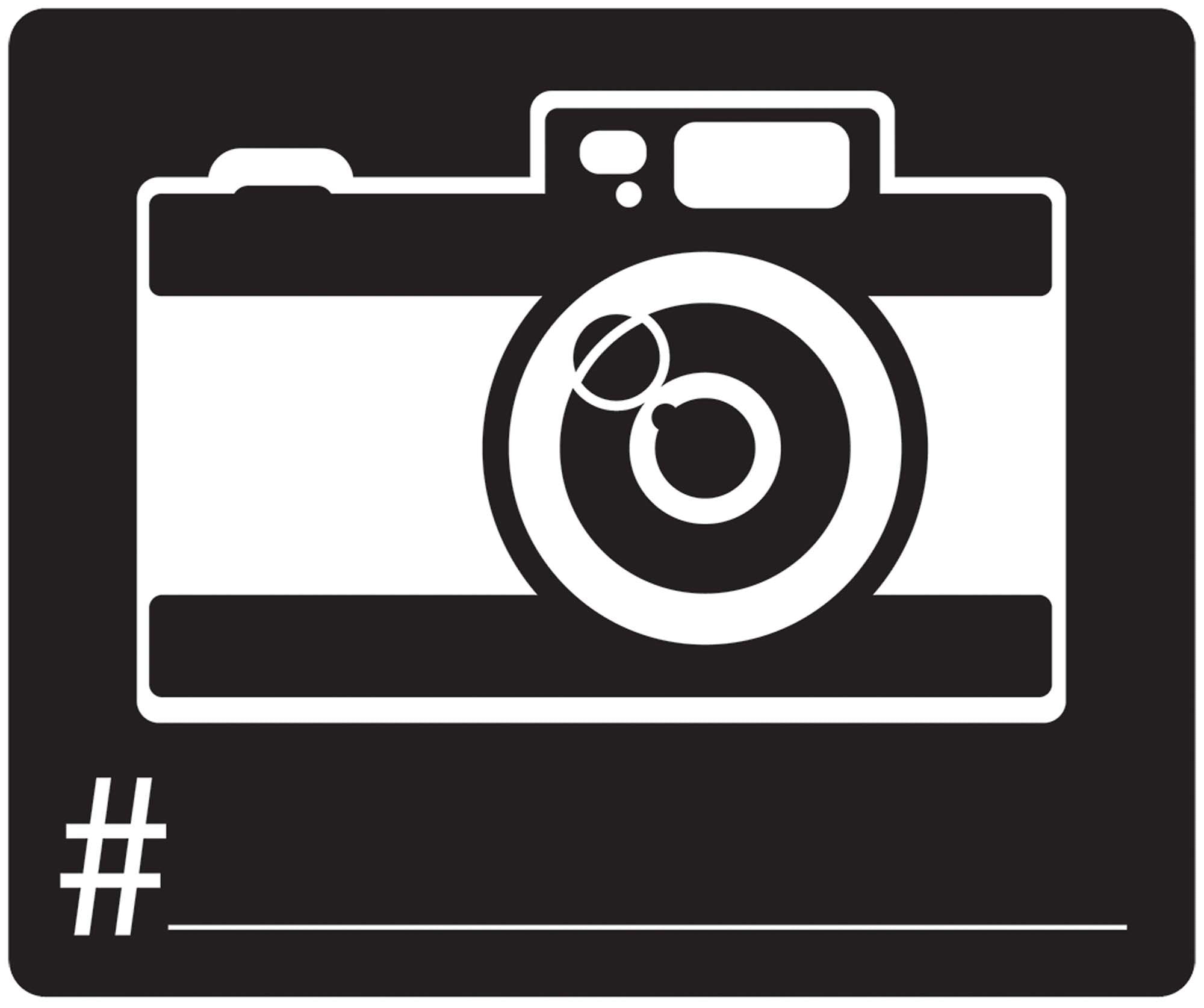 Camera Photo Booth Cut-Out Decoration Kit