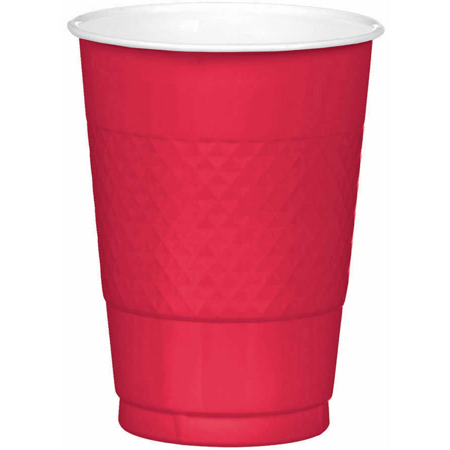 Red Plastic Cups, 470ml