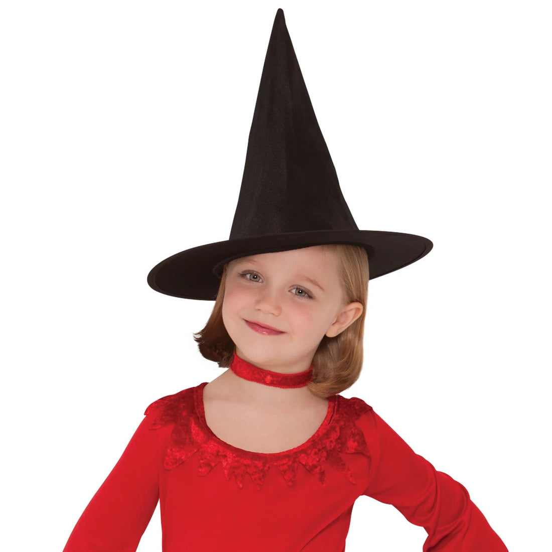 amscan 840861-55 Halloween Children Witch Hat Costume, 1 Pc, Black, One Size