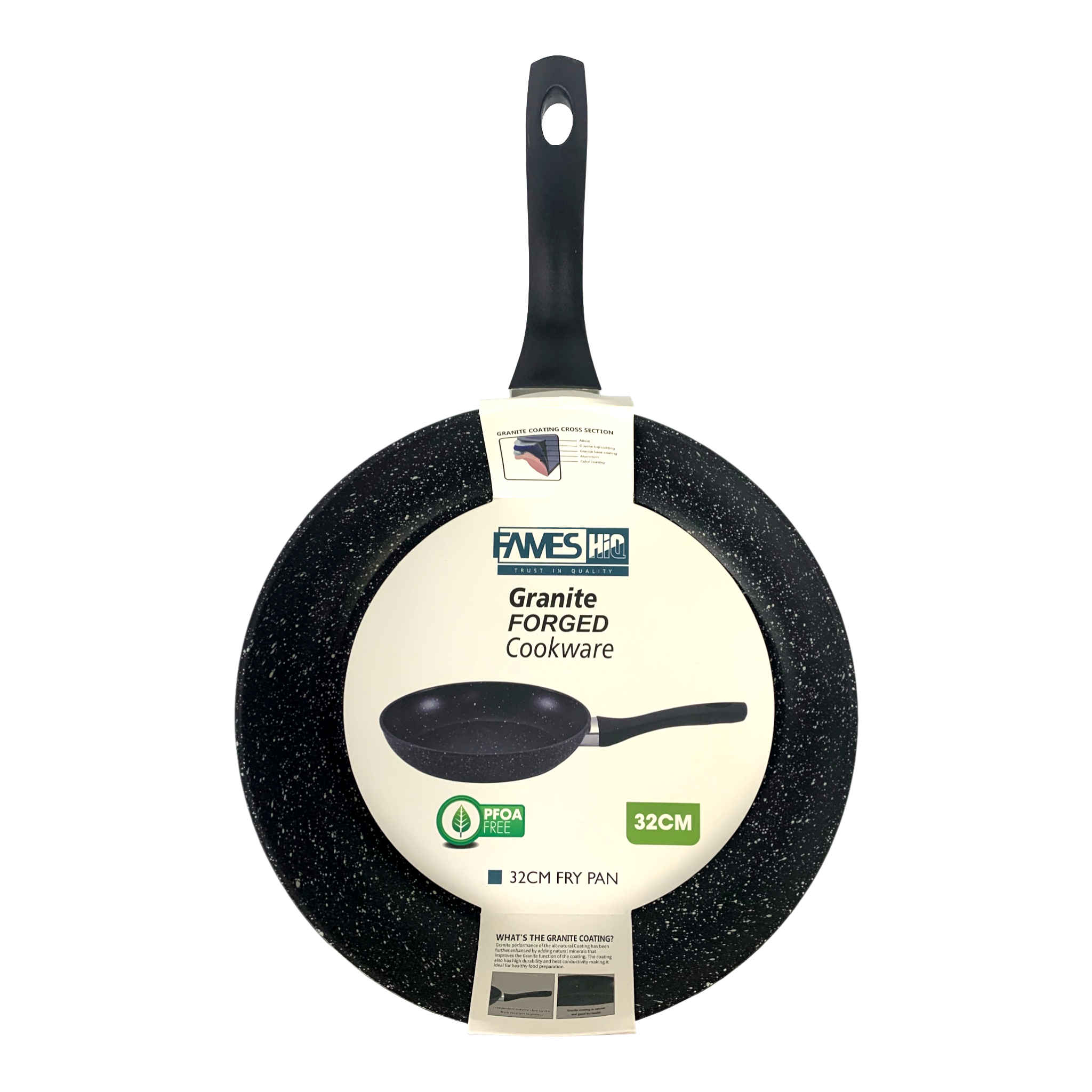 Forged Cookware Frypan | Granite | 32cm