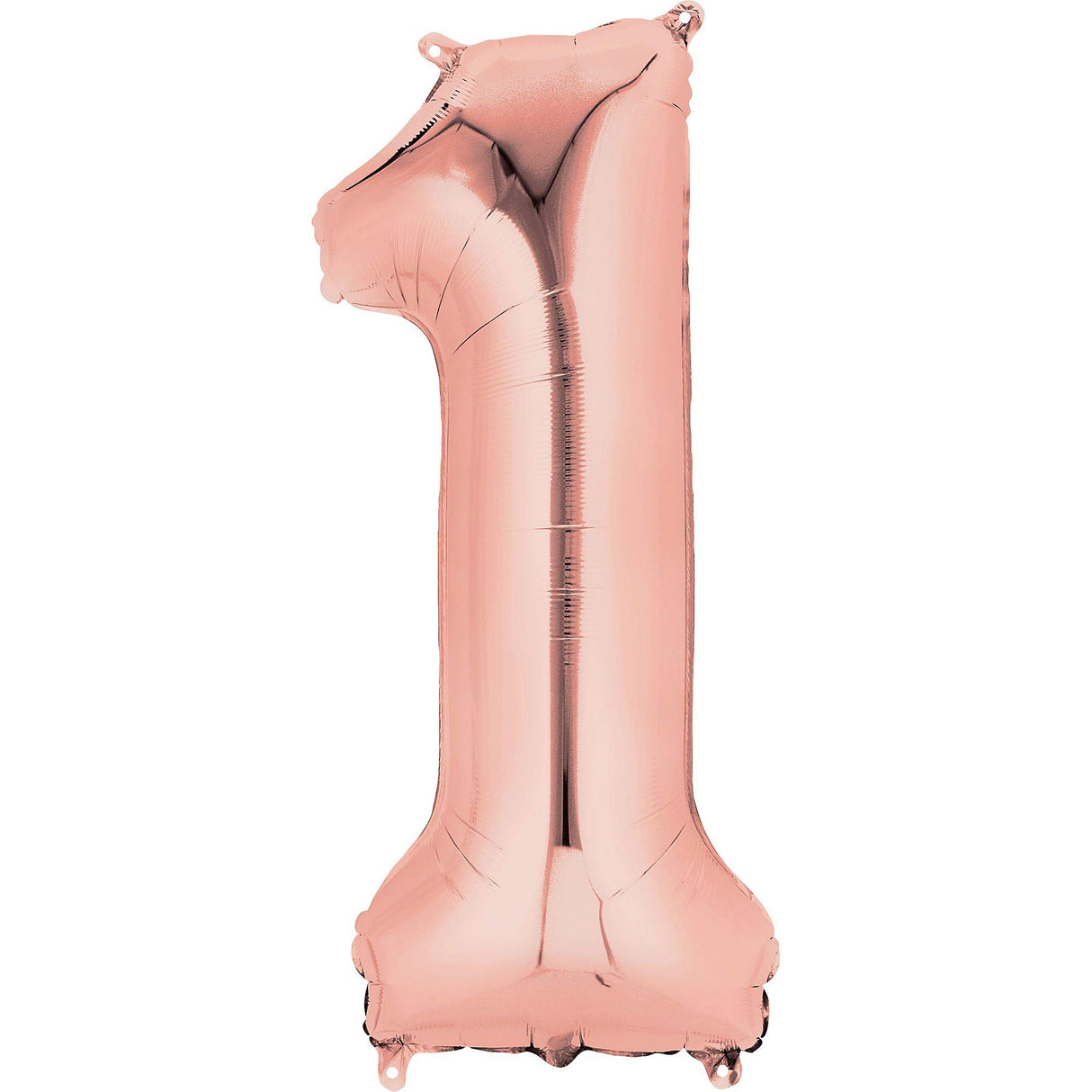 Number 1 Supershape Decorative Balloon Rose Gold