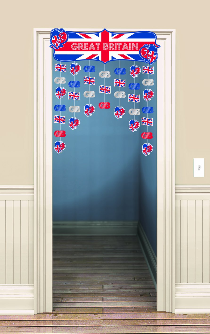 Great Britain Icons Door Curtains 1.2m h x 91cm w