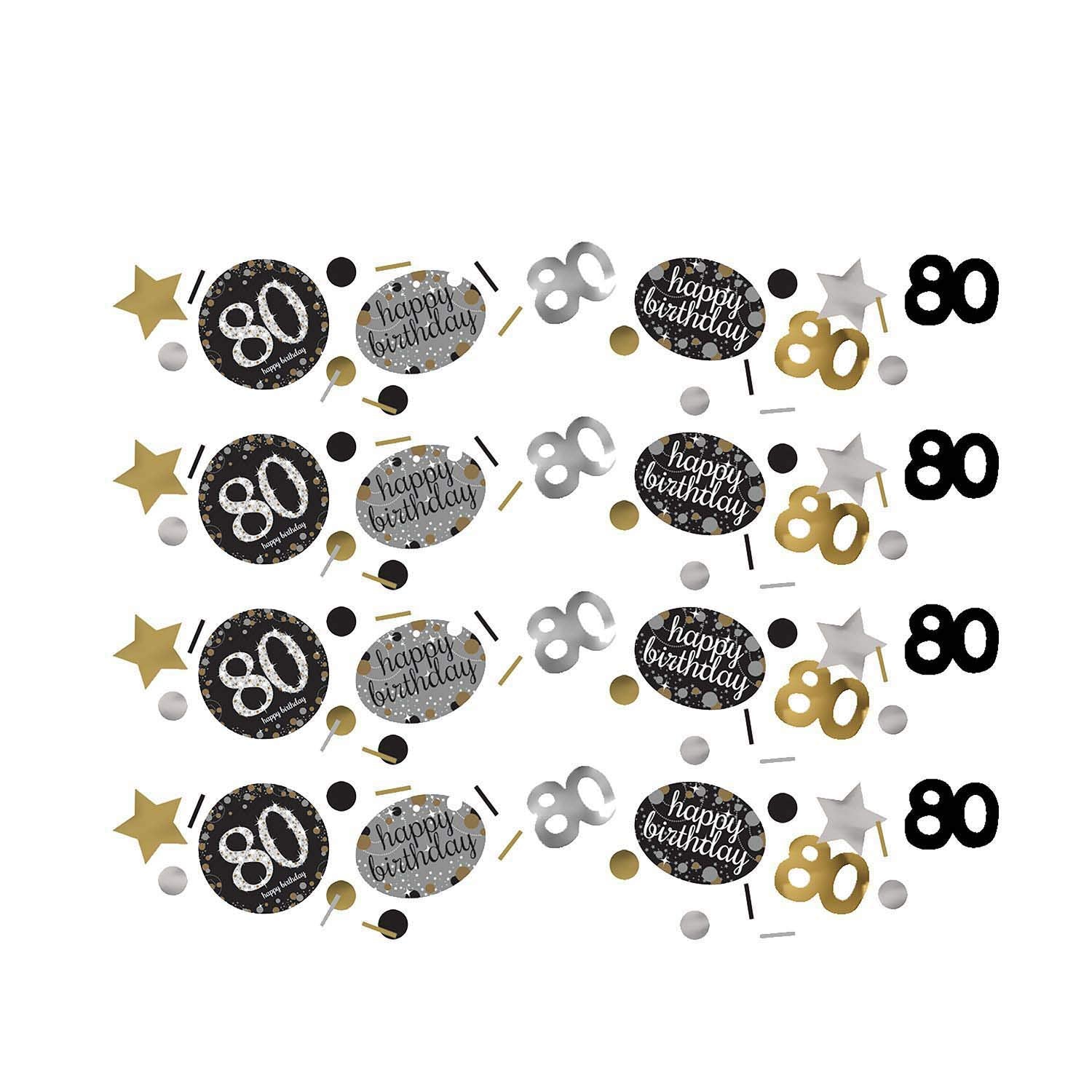 80th Birthday Confetti 1.2oz