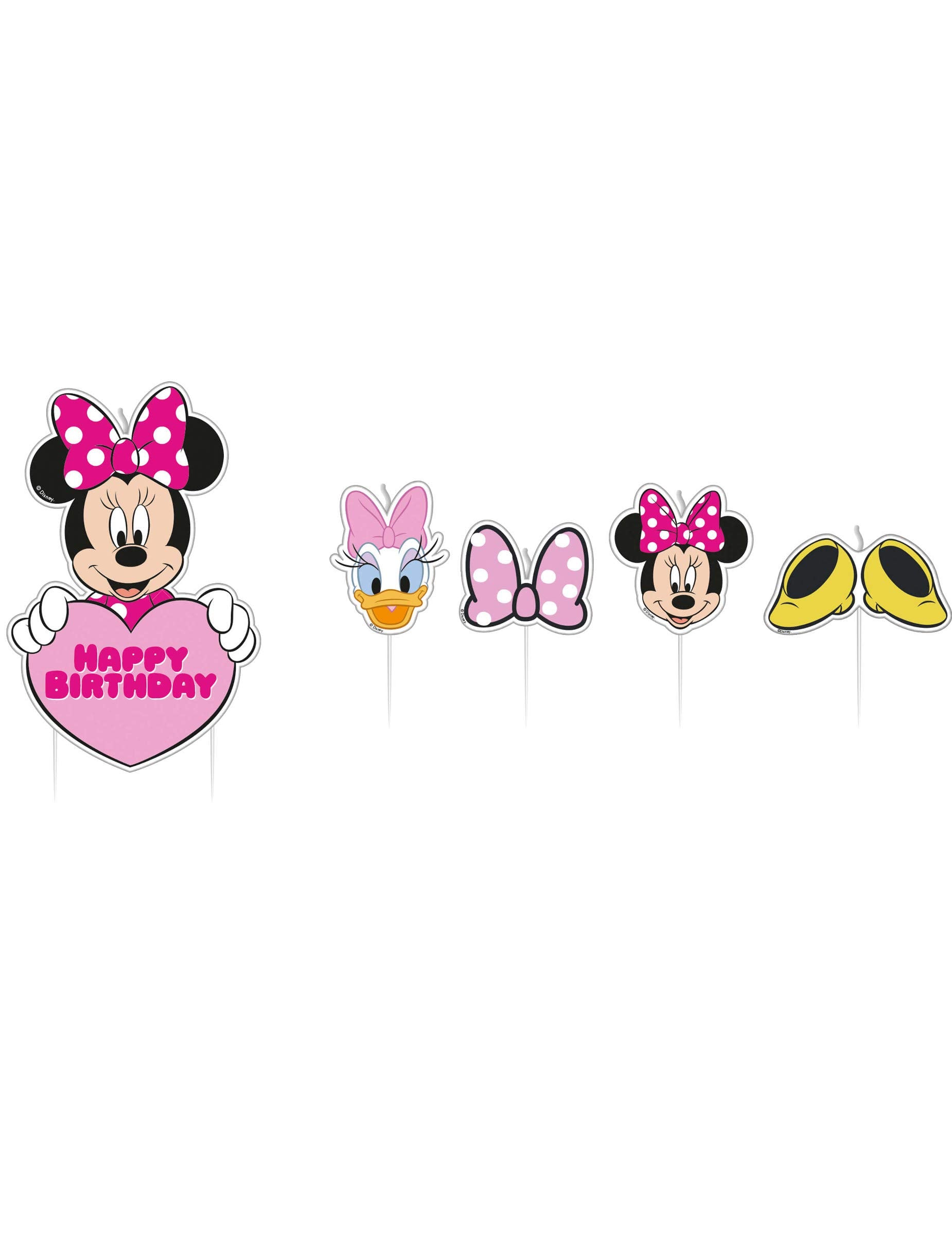 Disney Minnie Mouse Birthday Candle Set | 17pcs
