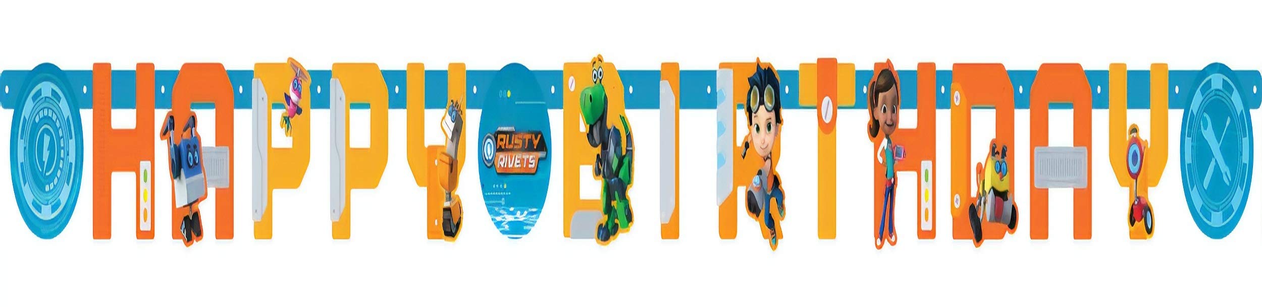 Rusty Rivets Happy Birthday Letter Banner – Lot Less Monster