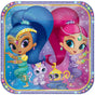 Shimmer and Shine Square Paper Plates 8 Pack