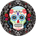 Day of The Dead Round Paper Plates 18 Pack