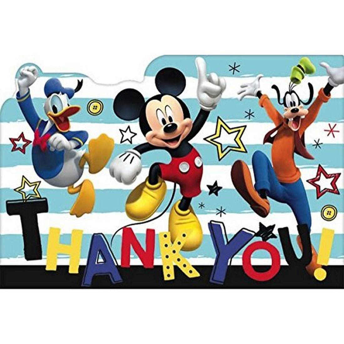 Disney Mickey Mouse Thank You Card 8pk