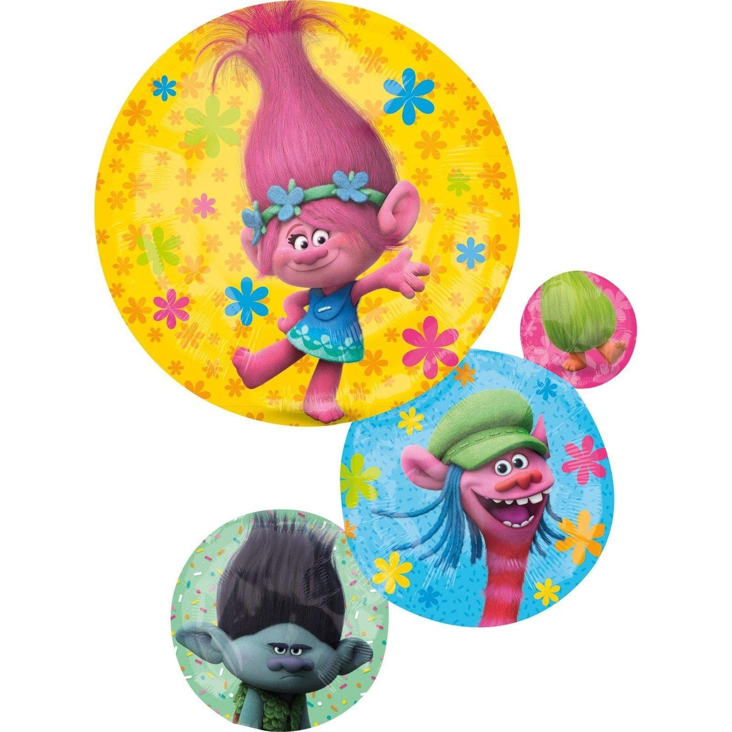 Trolls Character Connected Foil Balloon | 55cm x 71cm