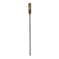 BBQ Kebab Skewer Stainless Steel 8mm with Sheesham Wood Handle 1 Piece