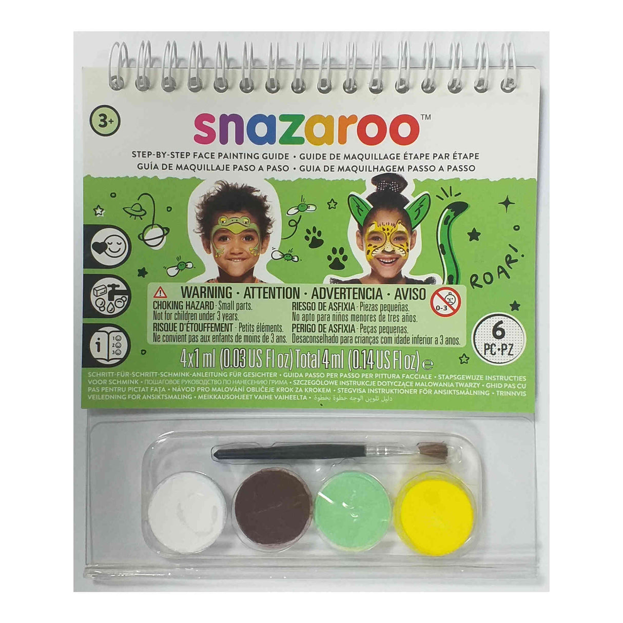 Snazaroo Face Painting Kit | 4 x 1 ml