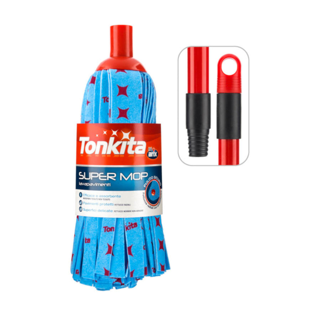 Blue Tonkita Super Mop & Handle Non Woven