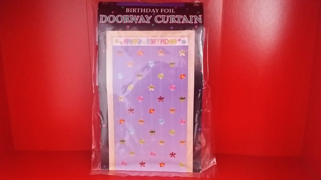 Happy Birthday Cascade Foil Door Curtain