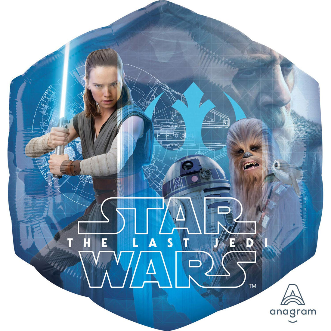 Disney Star Wars The Last Jedi Foil Balloon | 55 x 58cm