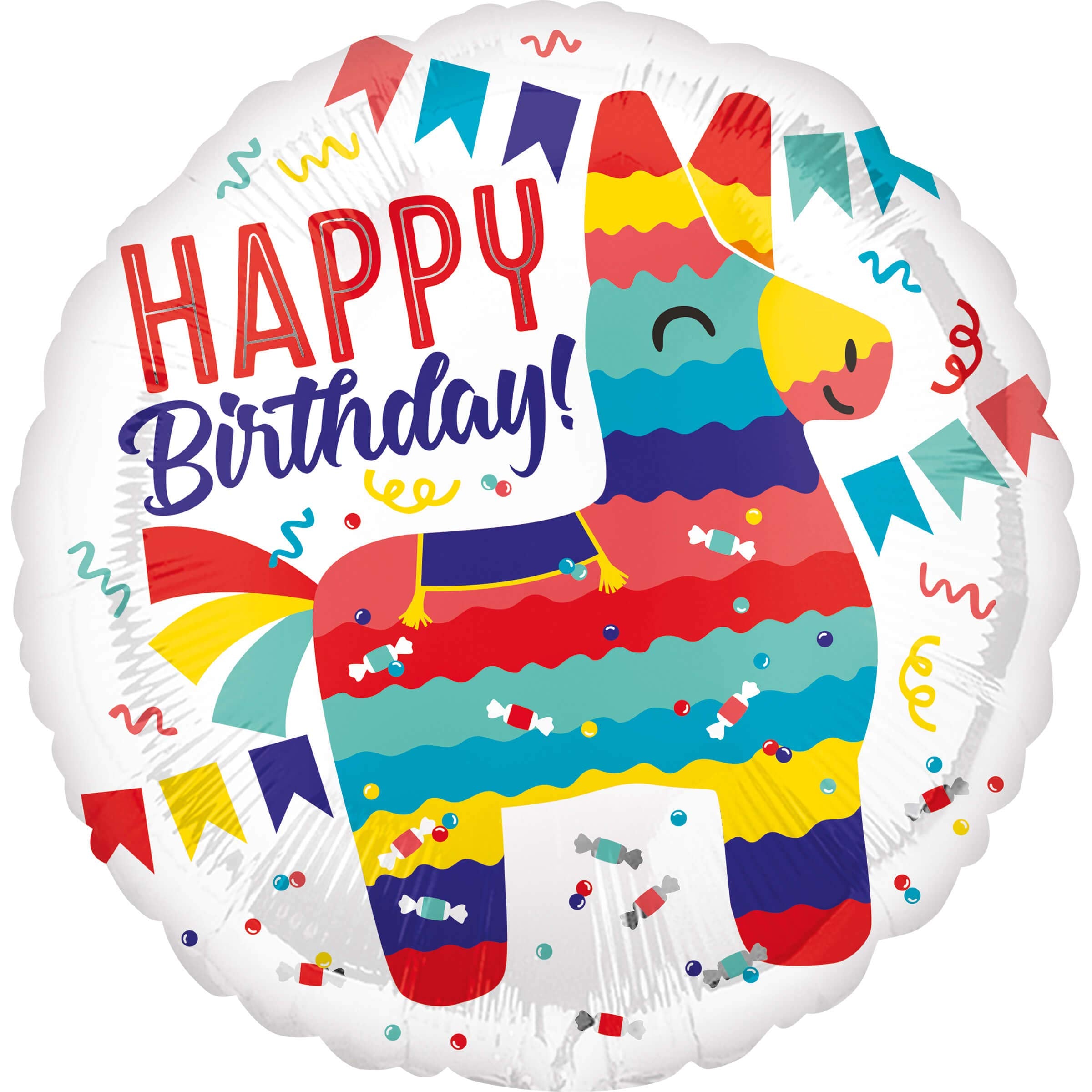 Happy Birthday Decorative Balloon 17in (43cm)
