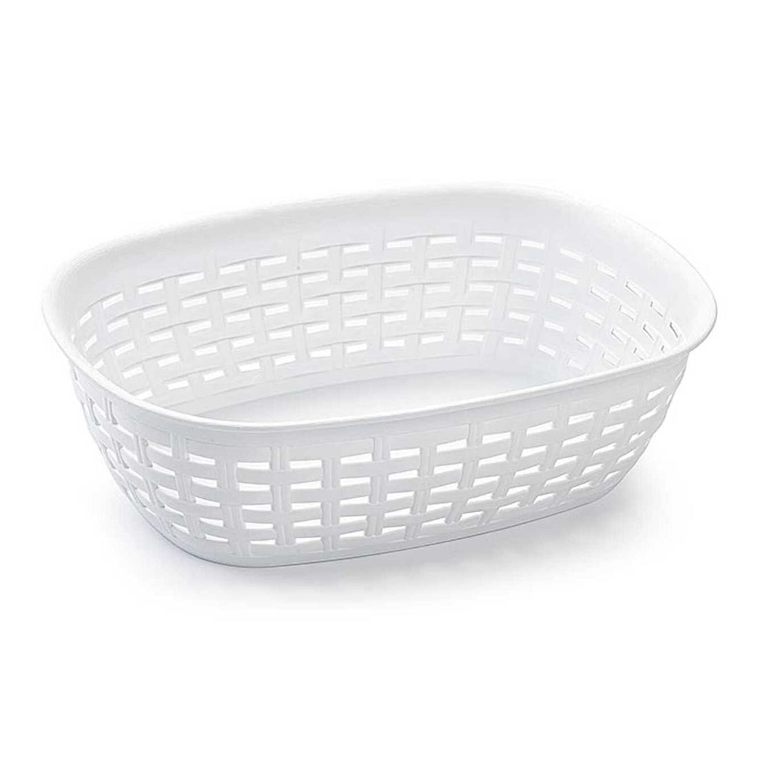 Wicker Bread Basket | White