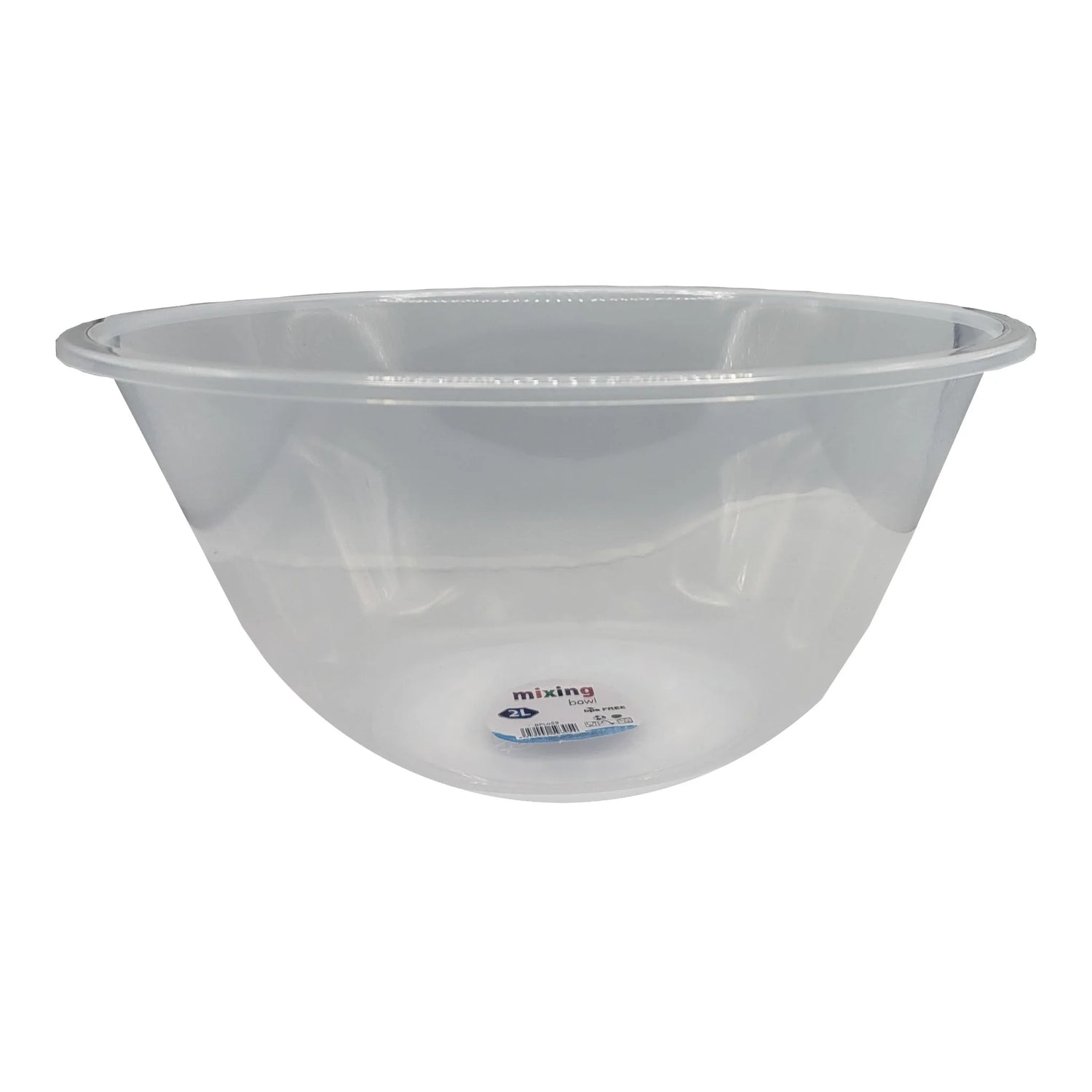 Clear Mixing Bowl | 2L | 23cm | Plastic