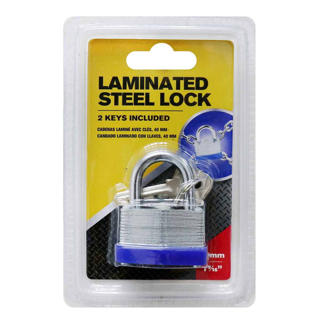 Laminated Steel Padlock | 40mm